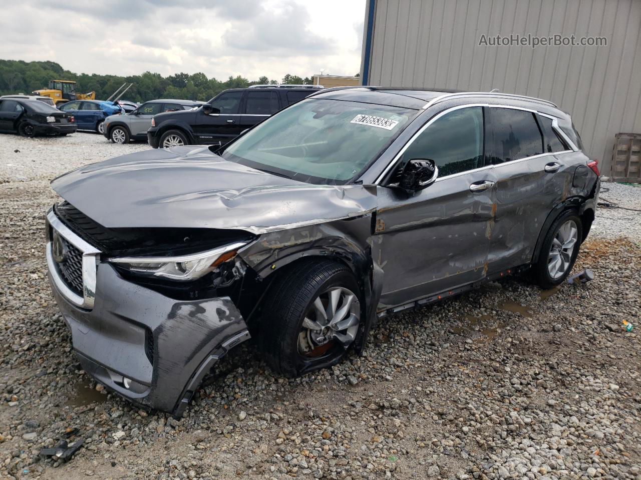 2021 Infiniti Qx50 Luxe Gray vin: 3PCAJ5BA7MF119403