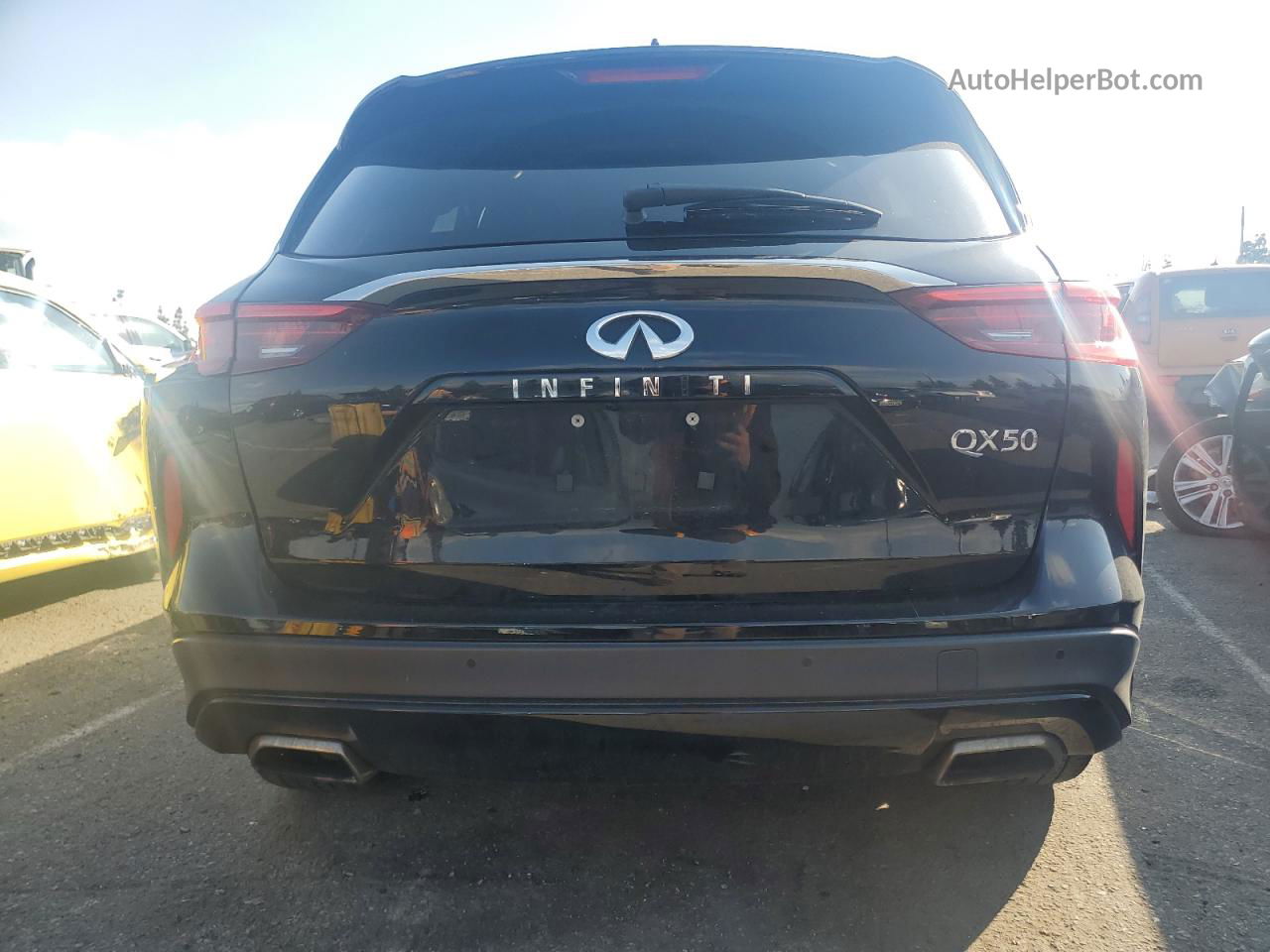 2021 Infiniti Qx50 Luxe Черный vin: 3PCAJ5BA8MF105302