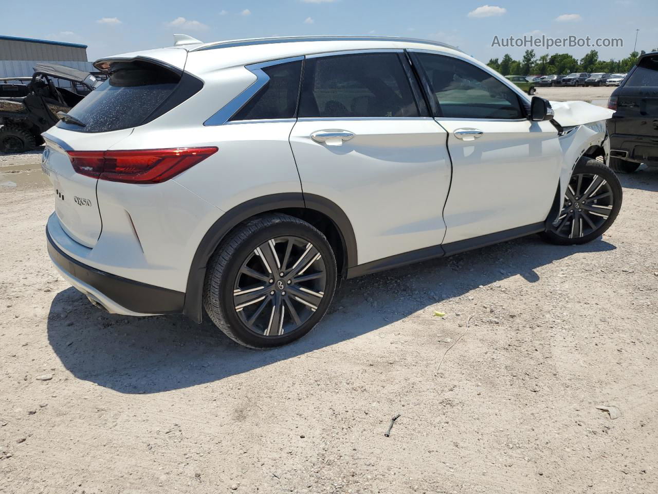 2021 Infiniti Qx50 Luxe White vin: 3PCAJ5BA8MF108779