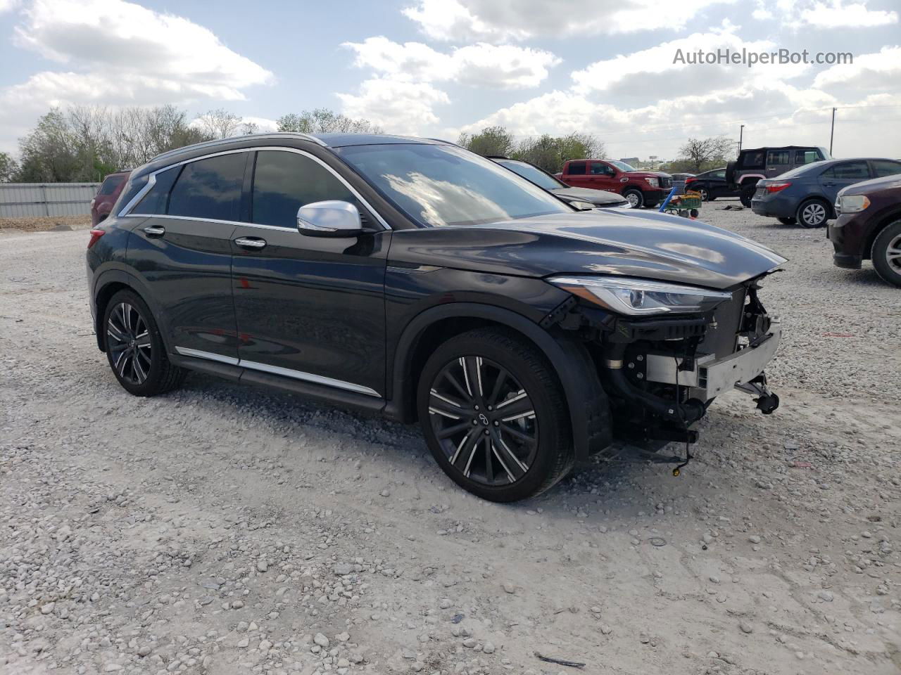 2021 Infiniti Qx50 Luxe Black vin: 3PCAJ5BA9MF102201