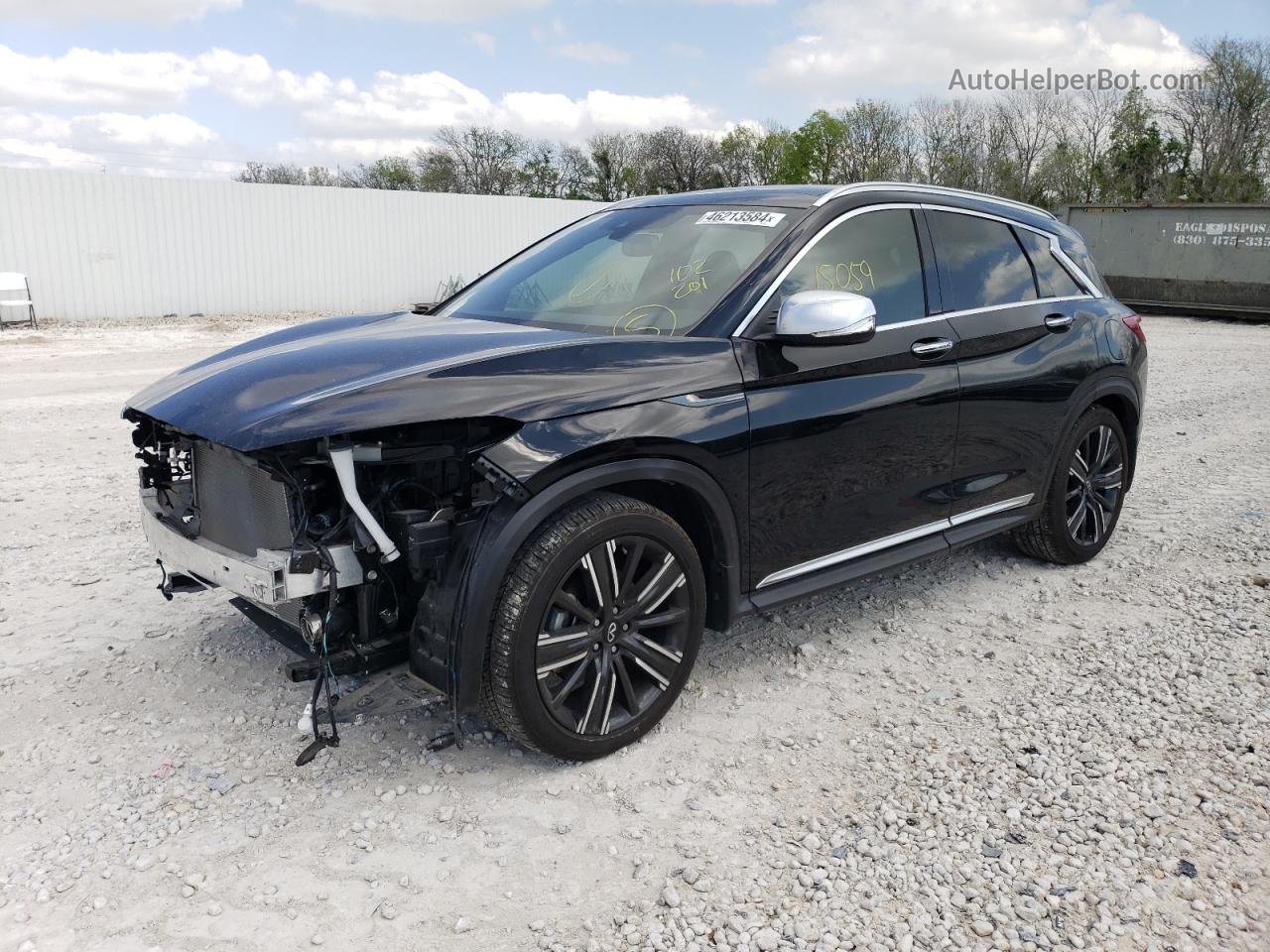 2021 Infiniti Qx50 Luxe Черный vin: 3PCAJ5BA9MF102201