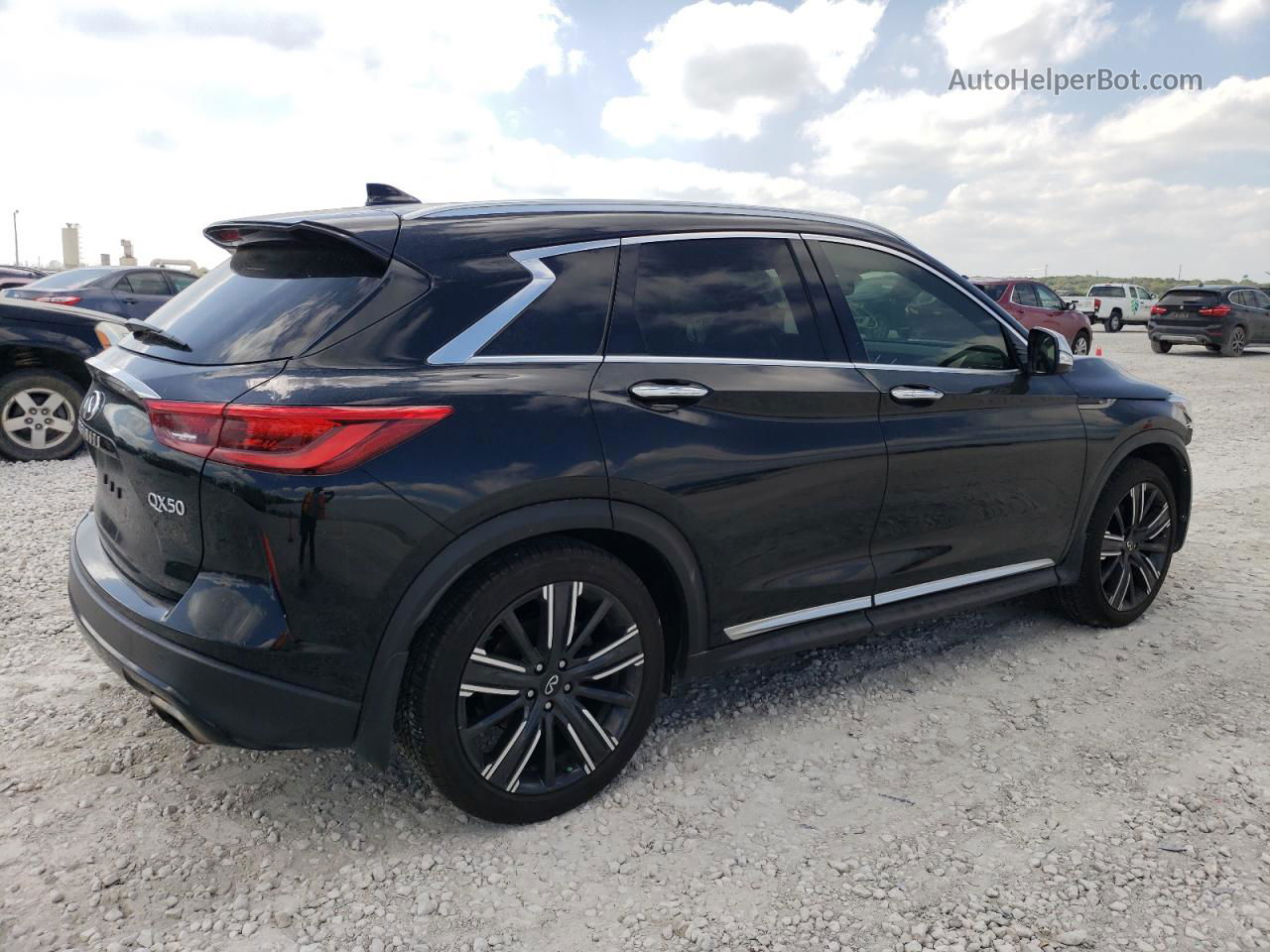 2021 Infiniti Qx50 Luxe Черный vin: 3PCAJ5BA9MF102201