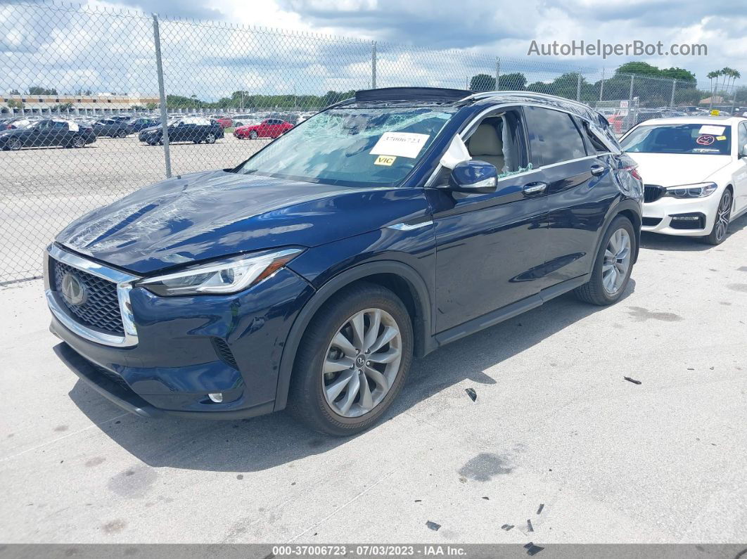 2021 Infiniti Qx50 Luxe Dark Blue vin: 3PCAJ5BA9MF104269