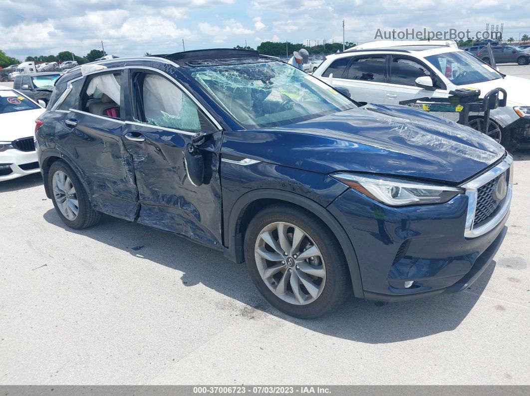 2021 Infiniti Qx50 Luxe Dark Blue vin: 3PCAJ5BA9MF104269