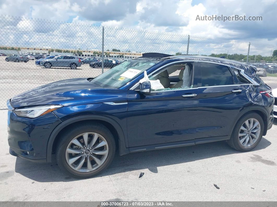 2021 Infiniti Qx50 Luxe Dark Blue vin: 3PCAJ5BA9MF104269