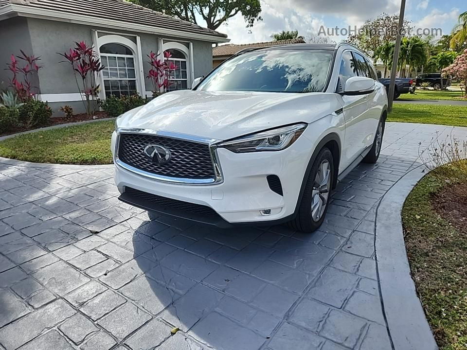 2021 Infiniti Qx50 Luxe White vin: 3PCAJ5BA9MF105714