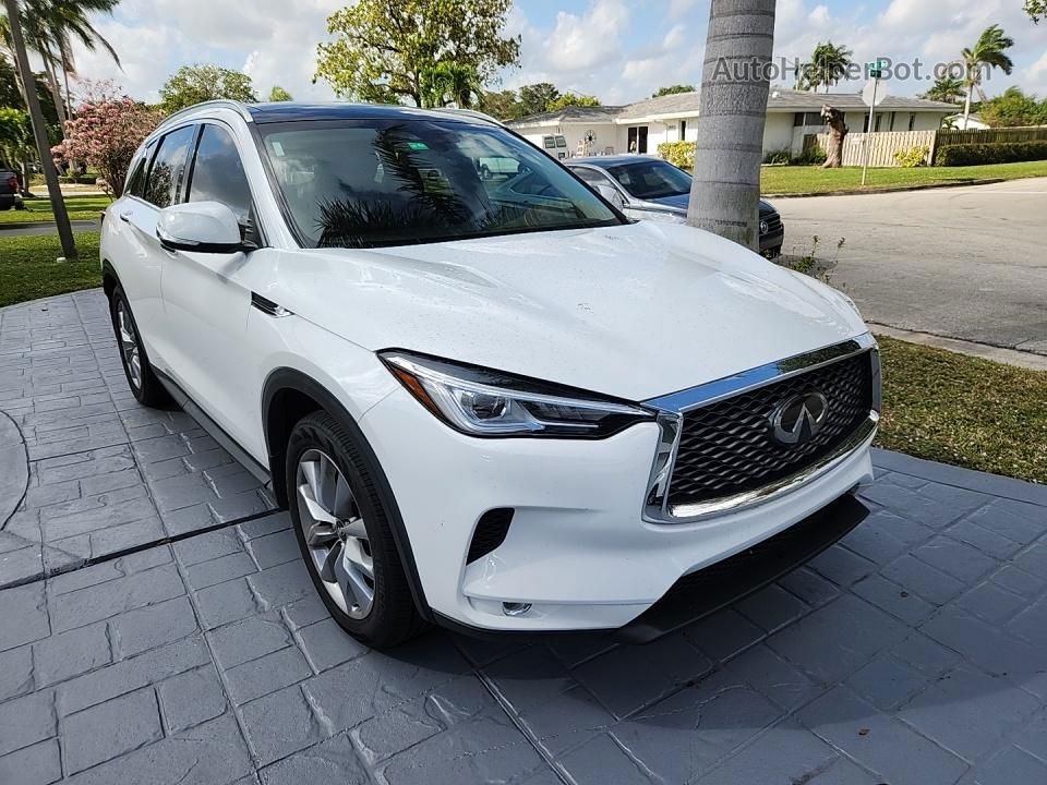 2021 Infiniti Qx50 Luxe White vin: 3PCAJ5BA9MF105714