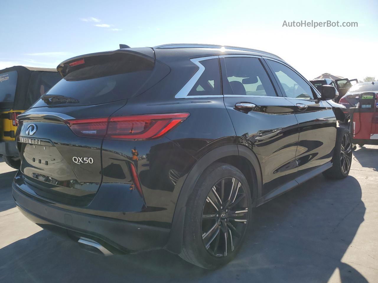 2021 Infiniti Qx50 Luxe Черный vin: 3PCAJ5BA9MF114509