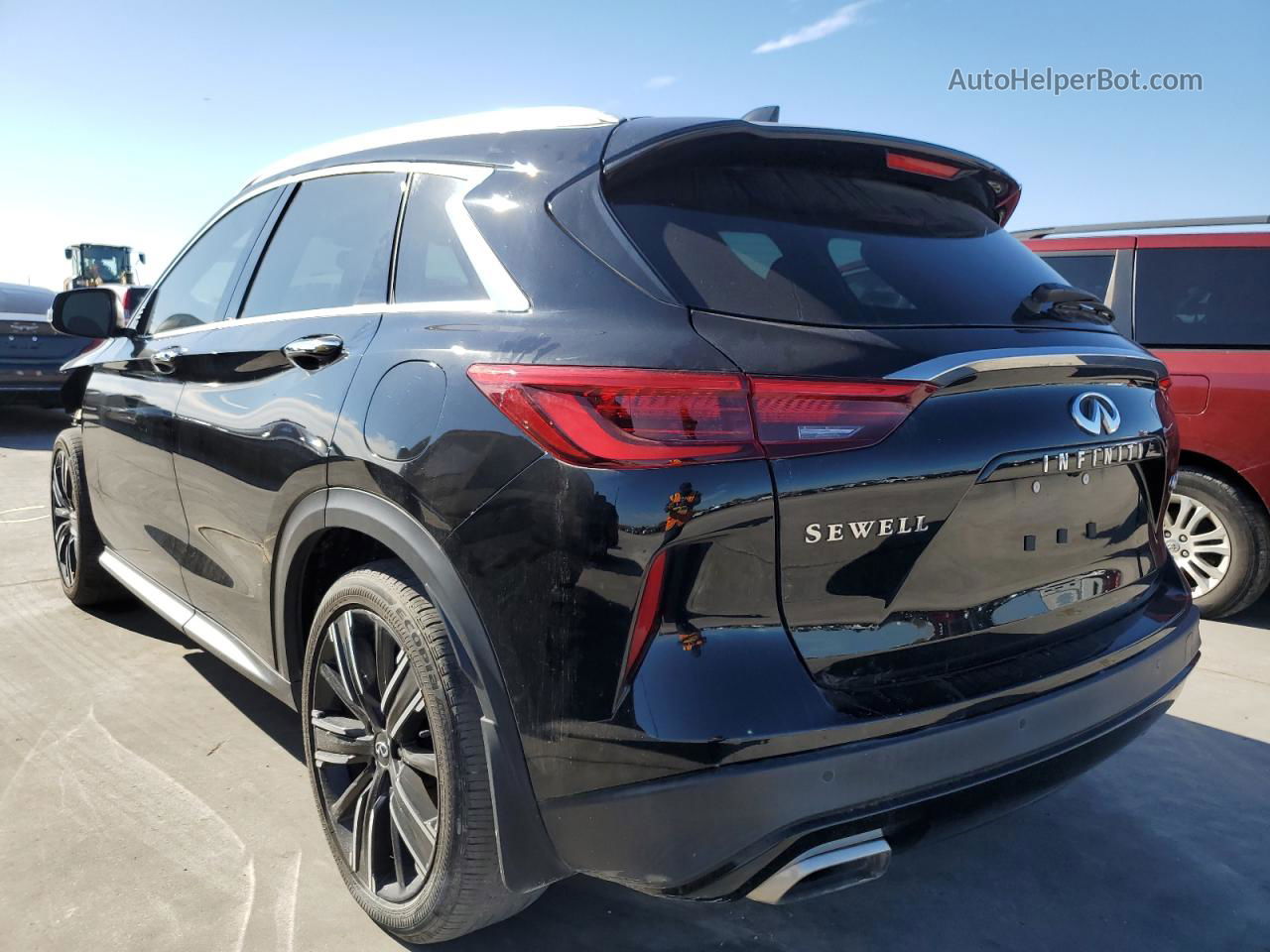 2021 Infiniti Qx50 Luxe Черный vin: 3PCAJ5BA9MF114509