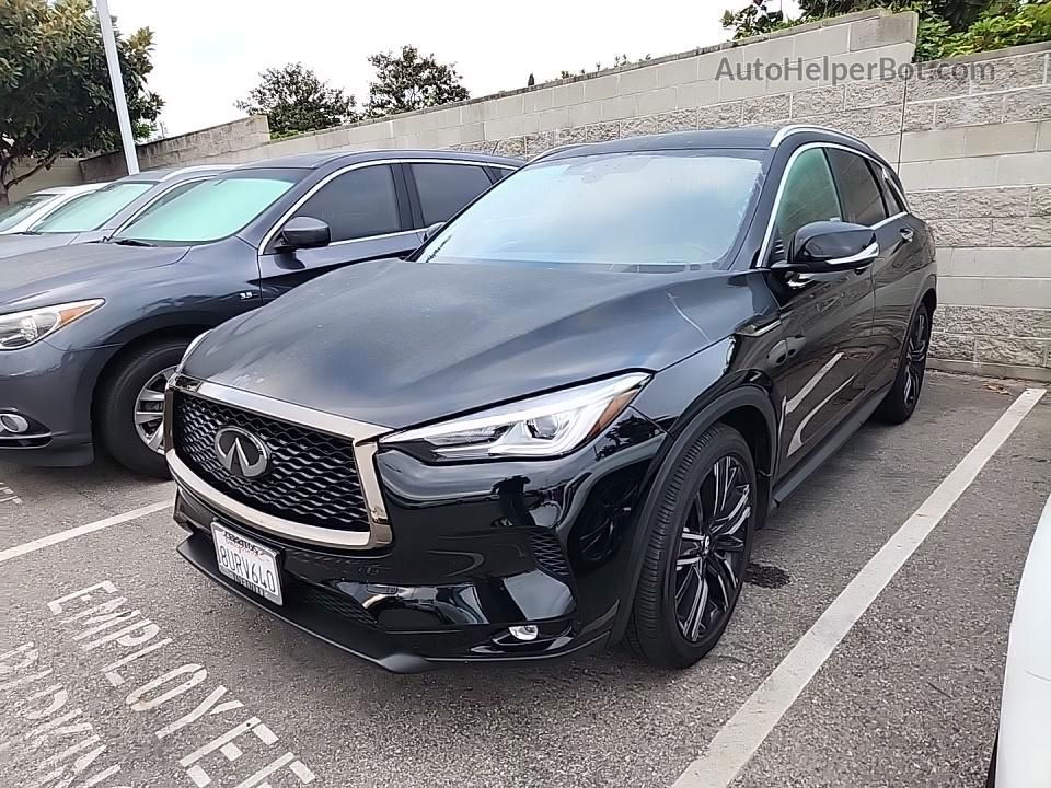 2021 Infiniti Qx50 Luxe Black vin: 3PCAJ5BA9MF116258