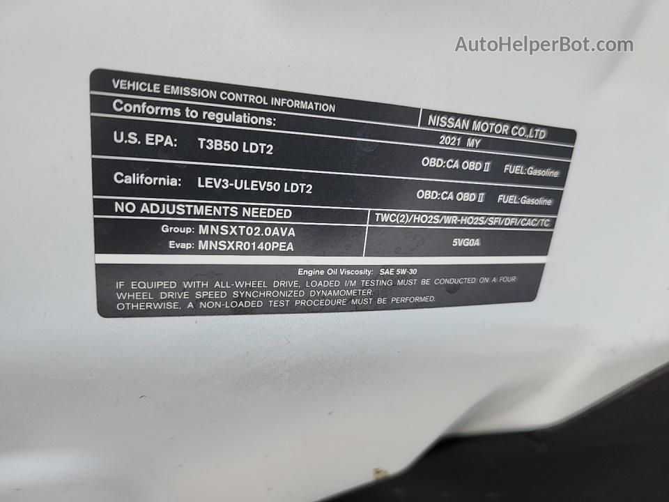 2021 Infiniti Qx50 Luxe Белый vin: 3PCAJ5BAXMF107374