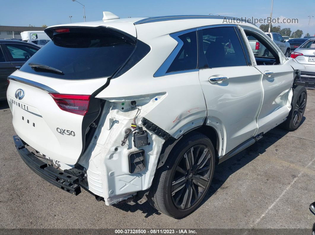 2021 Infiniti Qx50 Luxe White vin: 3PCAJ5BAXMF109447