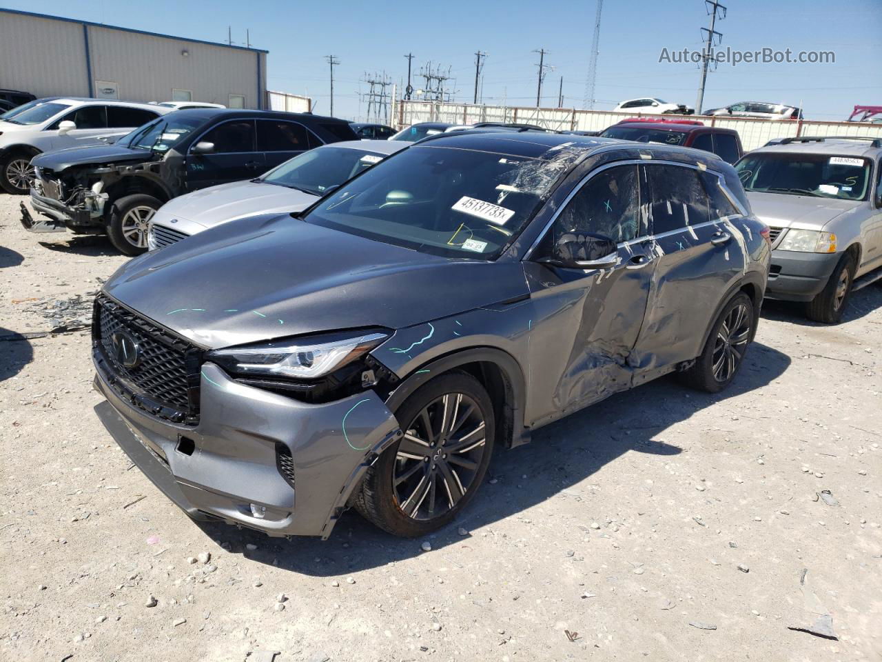 2021 Infiniti Qx50 Luxe Gray vin: 3PCAJ5BAXMF114292