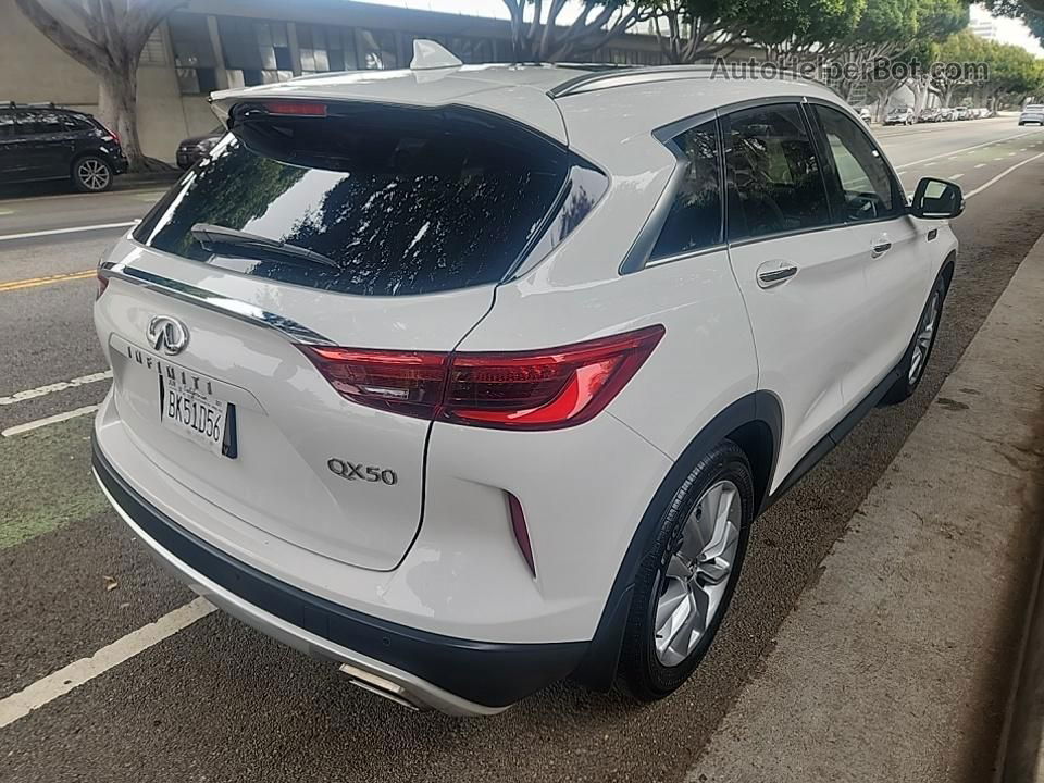 2021 Infiniti Qx50 Luxe White vin: 3PCAJ5BAXMF118102