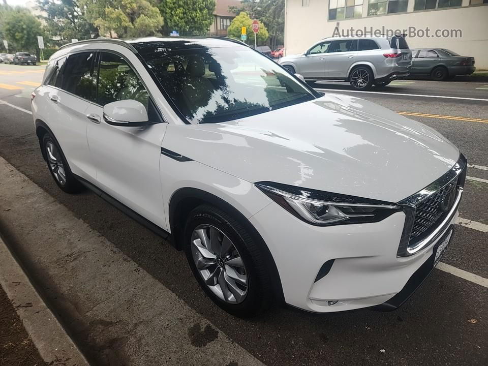 2021 Infiniti Qx50 Luxe White vin: 3PCAJ5BAXMF118102