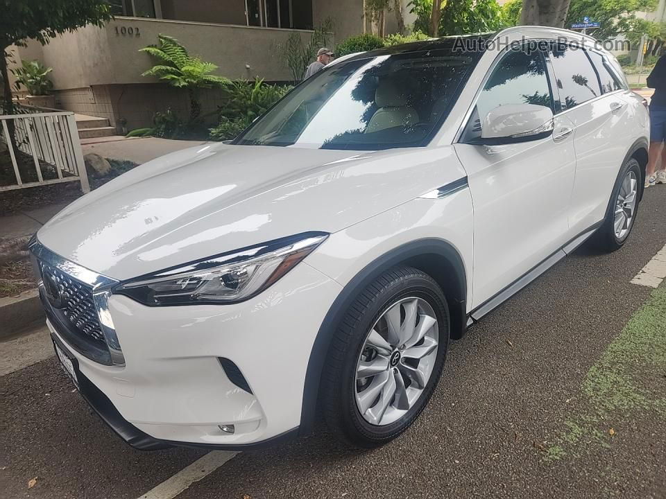 2021 Infiniti Qx50 Luxe White vin: 3PCAJ5BAXMF118102