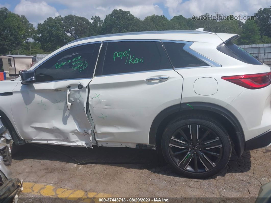 2021 Infiniti Qx50 Luxe White vin: 3PCAJ5BAXMF126622