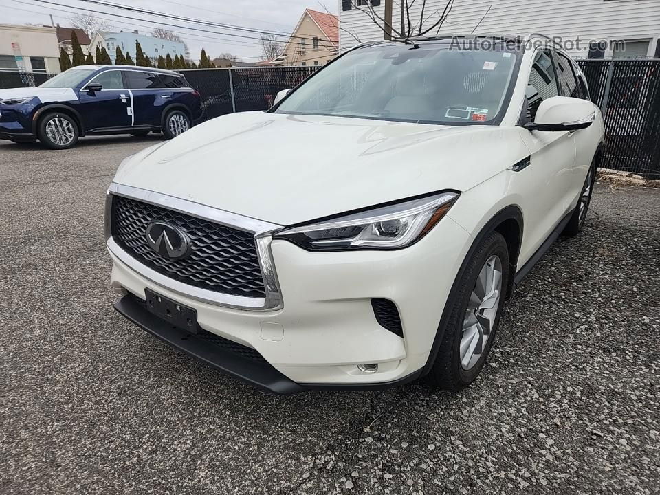 2021 Infiniti Qx50 Luxe White vin: 3PCAJ5BB1MF110978