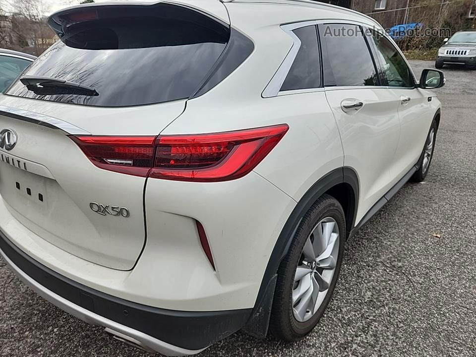 2021 Infiniti Qx50 Luxe White vin: 3PCAJ5BB1MF110978