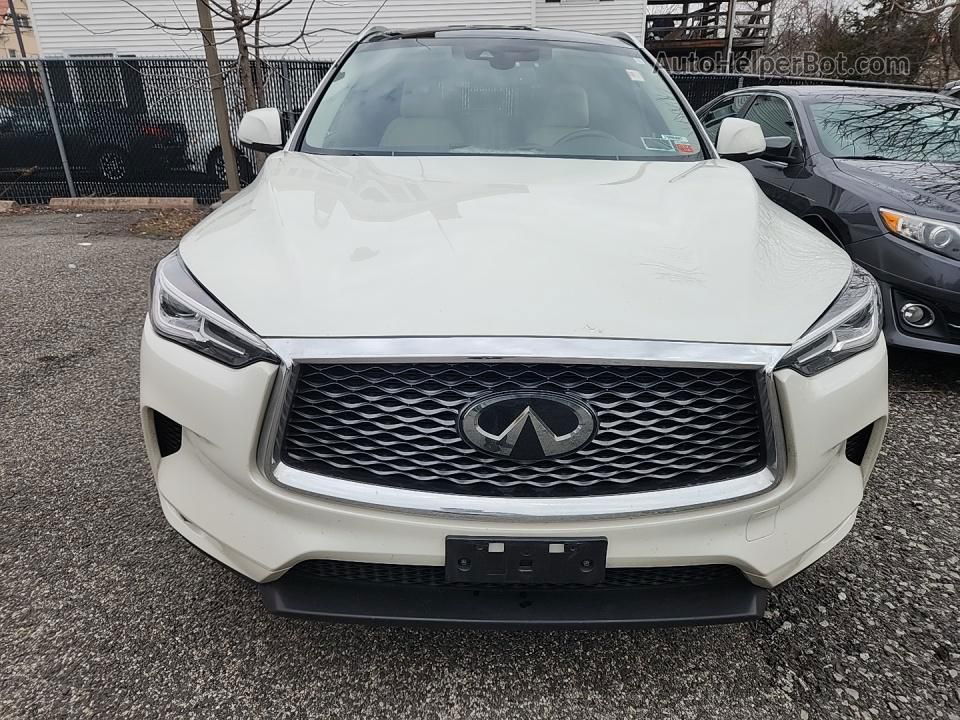 2021 Infiniti Qx50 Luxe White vin: 3PCAJ5BB1MF110978