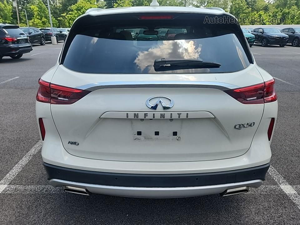 2021 Infiniti Qx50 Luxe White vin: 3PCAJ5BB1MF112777