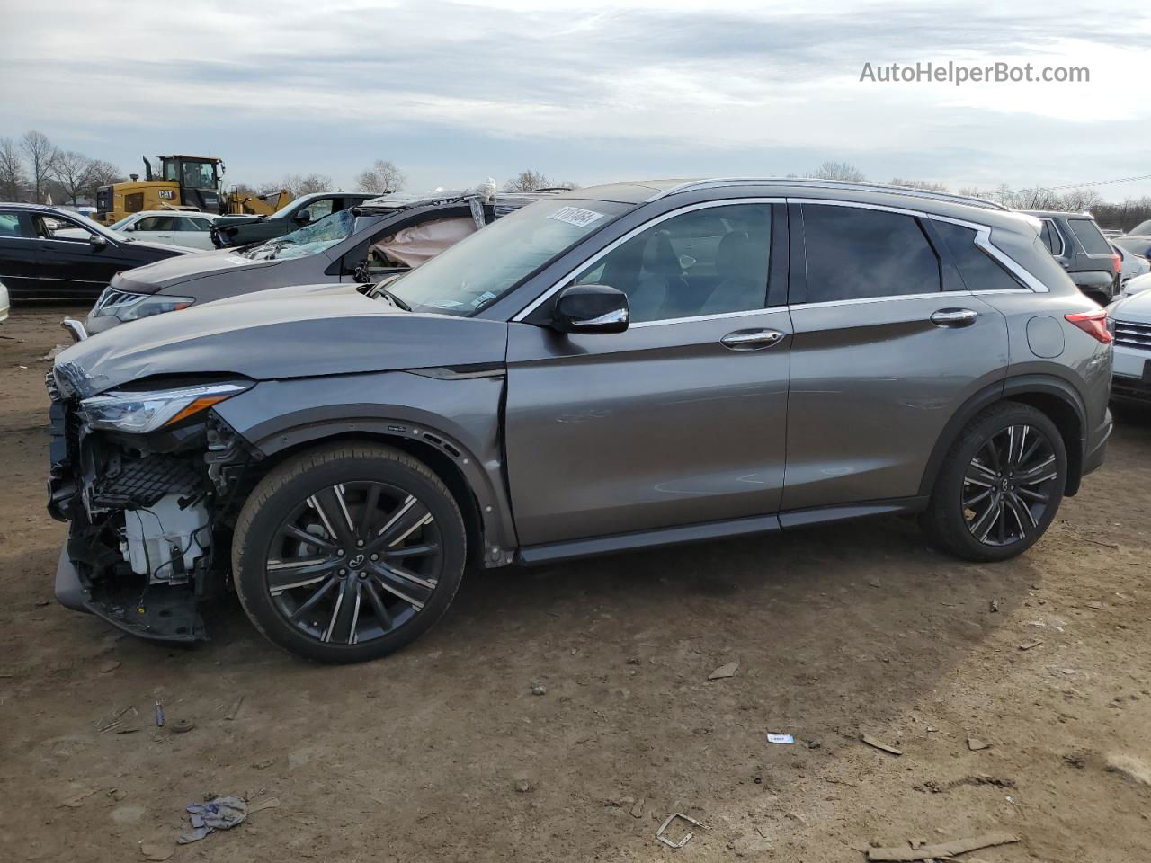 2021 Infiniti Qx50 Luxe Silver vin: 3PCAJ5BB2MF100072