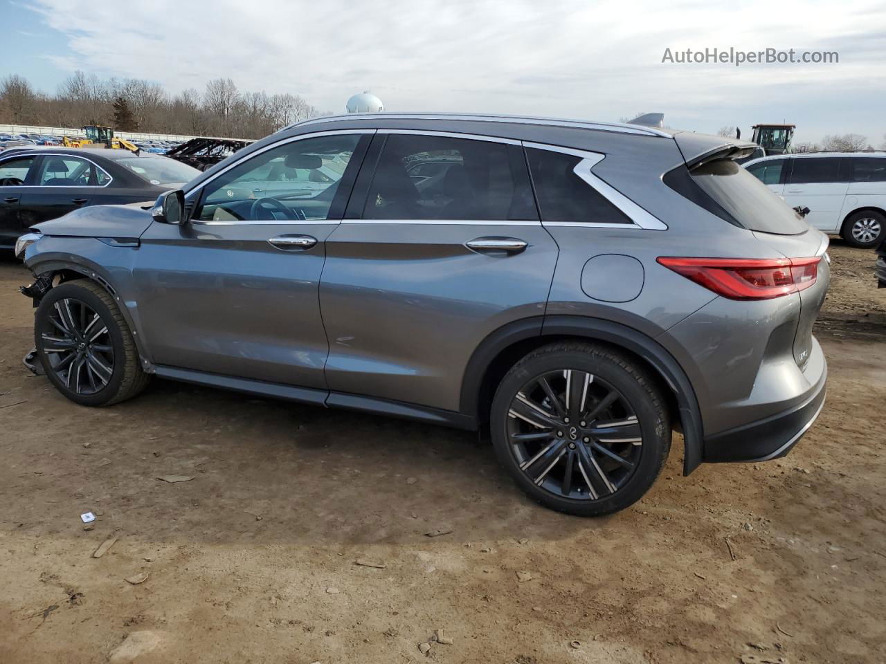 2021 Infiniti Qx50 Luxe Silver vin: 3PCAJ5BB2MF100072