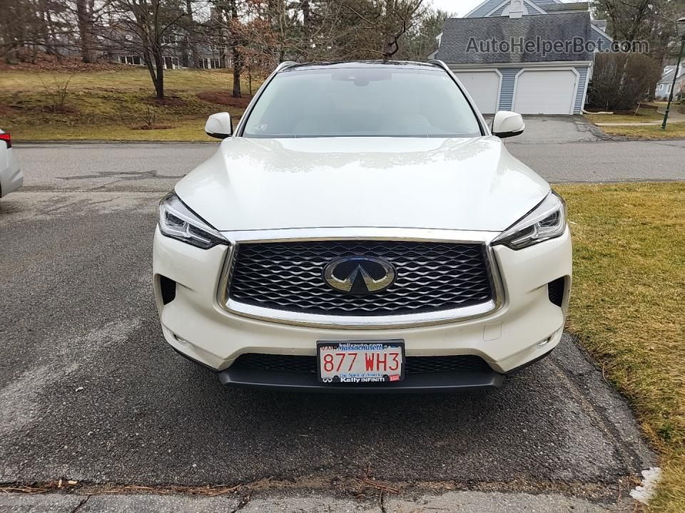 2021 Infiniti Qx50 Luxe White vin: 3PCAJ5BB3MF101375