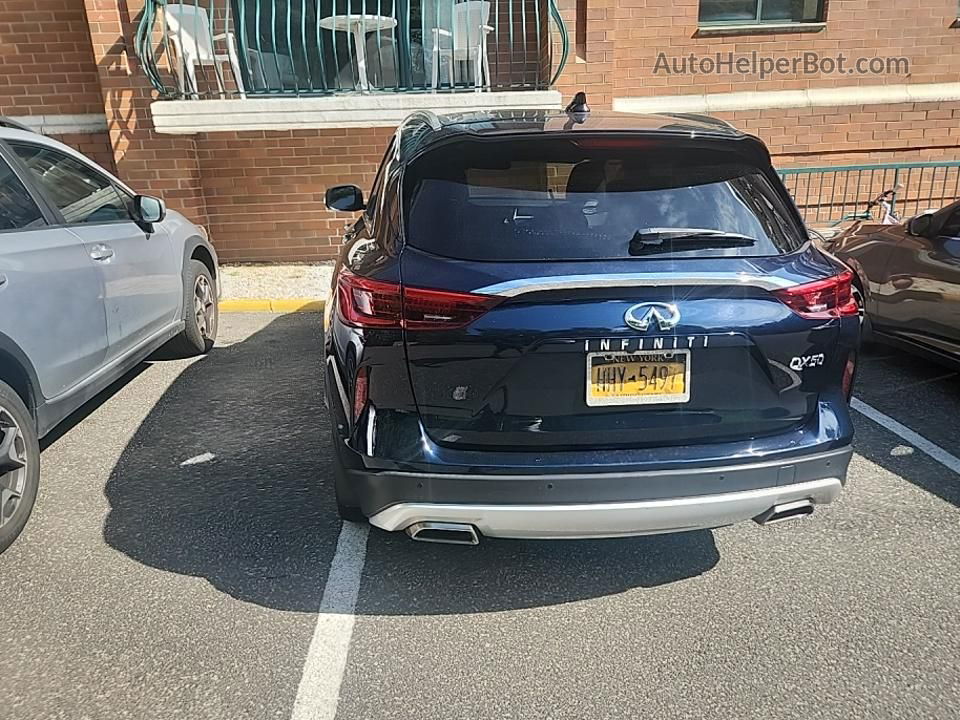 2021 Infiniti Qx50 Luxe Blue vin: 3PCAJ5BB3MF104406