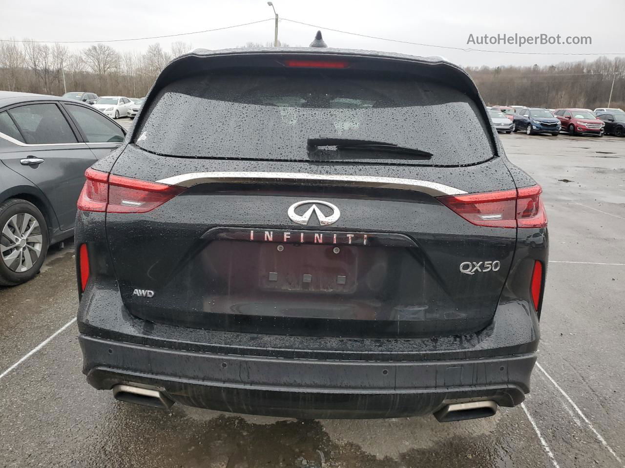 2021 Infiniti Qx50 Luxe Black vin: 3PCAJ5BB3MF108262