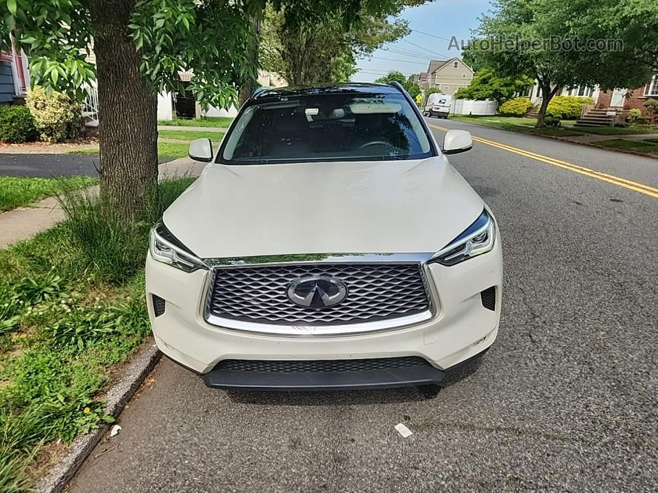 2021 Infiniti Qx50 Luxe White vin: 3PCAJ5BB3MF114837