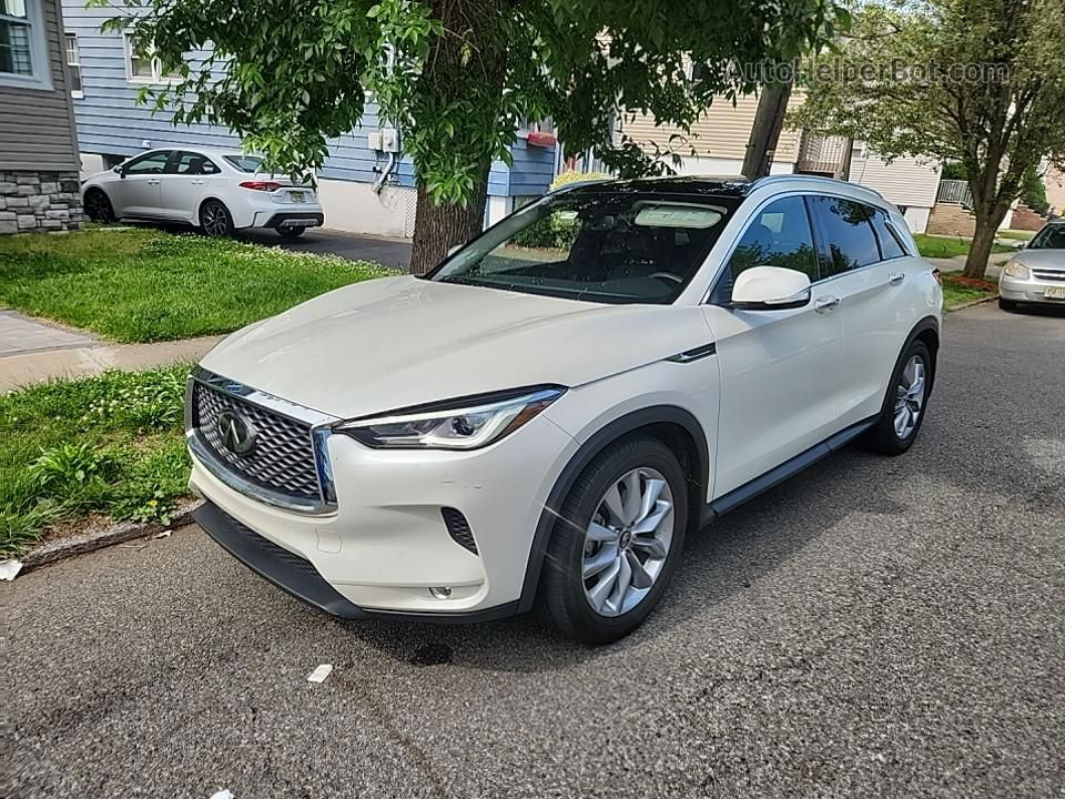 2021 Infiniti Qx50 Luxe White vin: 3PCAJ5BB3MF114837