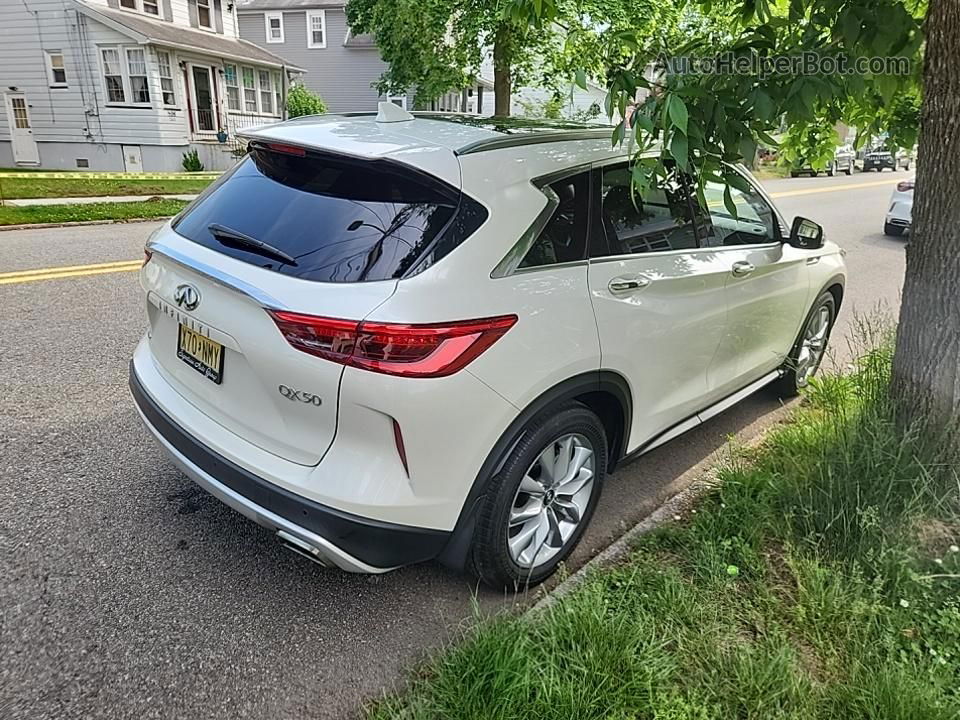 2021 Infiniti Qx50 Luxe White vin: 3PCAJ5BB3MF114837