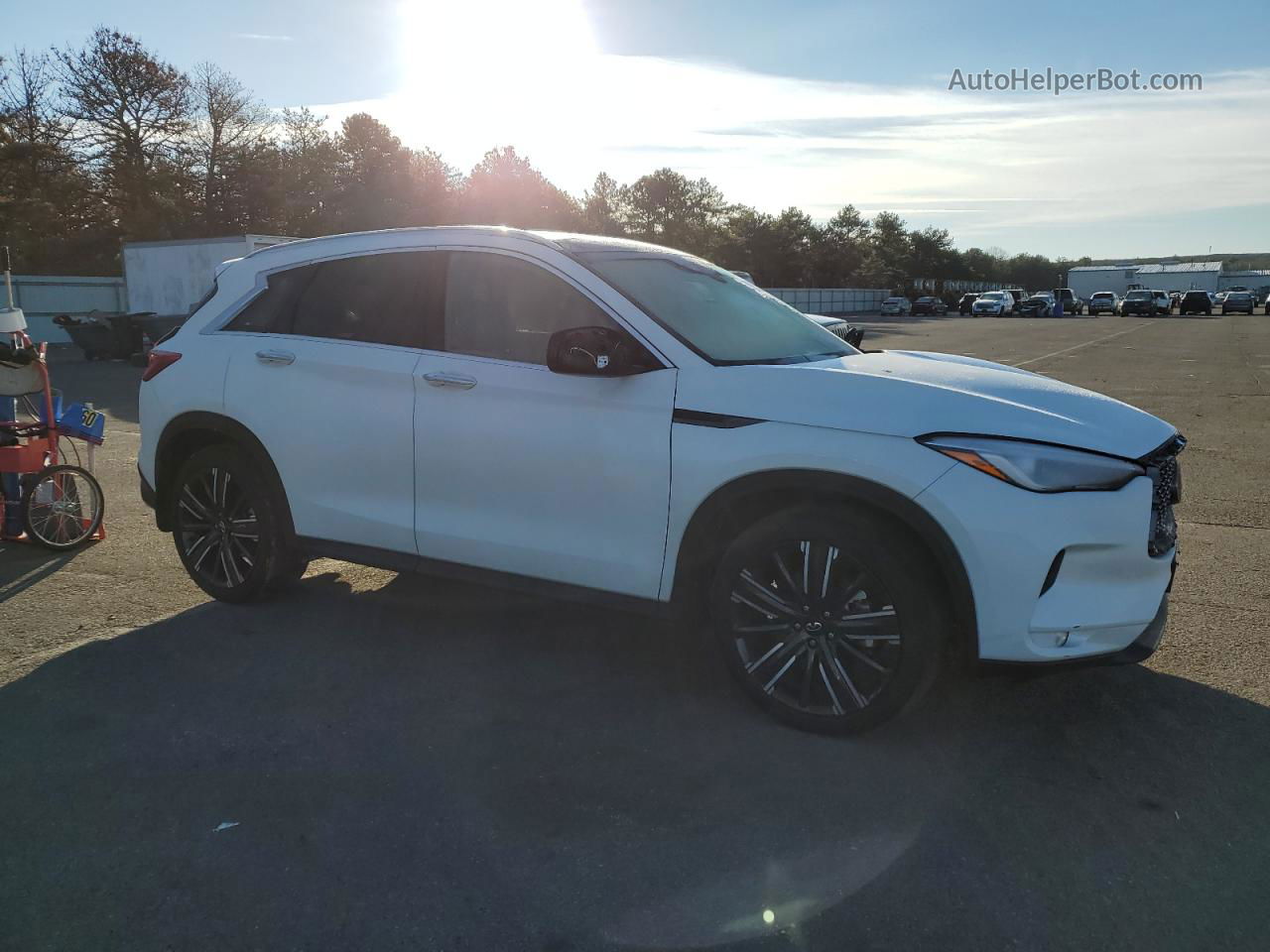 2021 Infiniti Qx50 Luxe White vin: 3PCAJ5BB4MF102941