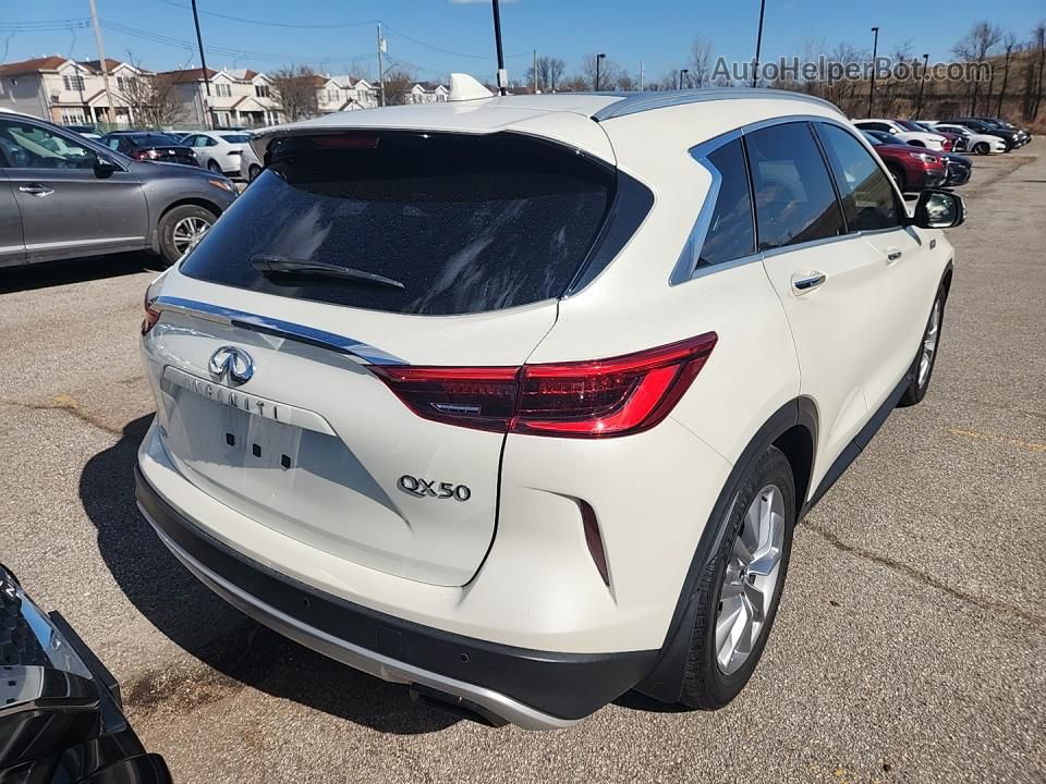 2021 Infiniti Qx50 Luxe White vin: 3PCAJ5BB4MF106262