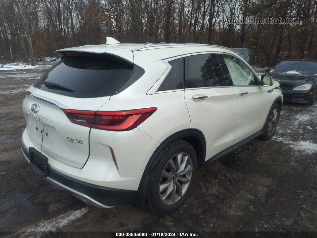 2021 Infiniti Qx50 Luxe Awd White vin: 3PCAJ5BB4MF106665