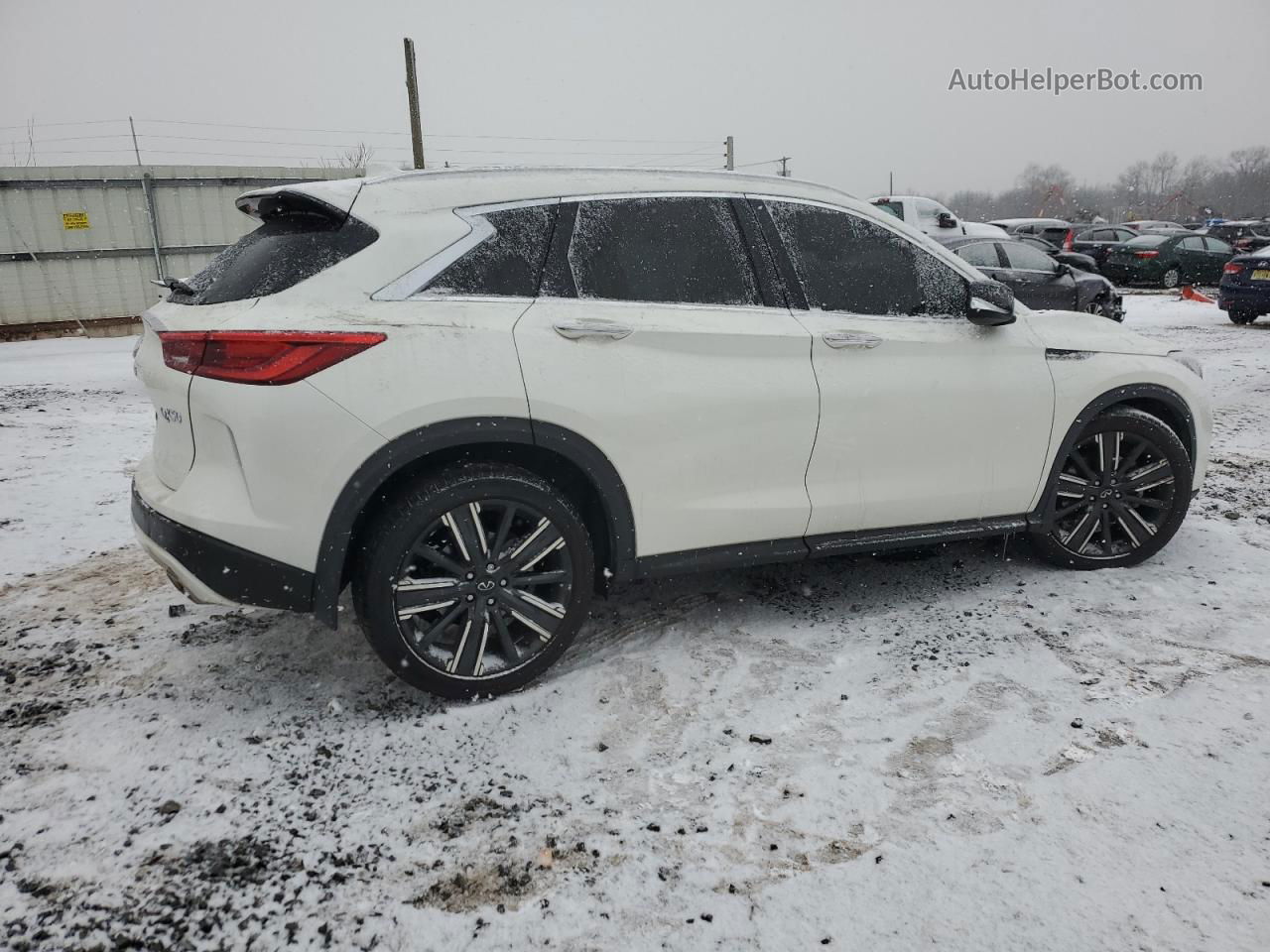 2021 Infiniti Qx50 Luxe Белый vin: 3PCAJ5BB4MF112501