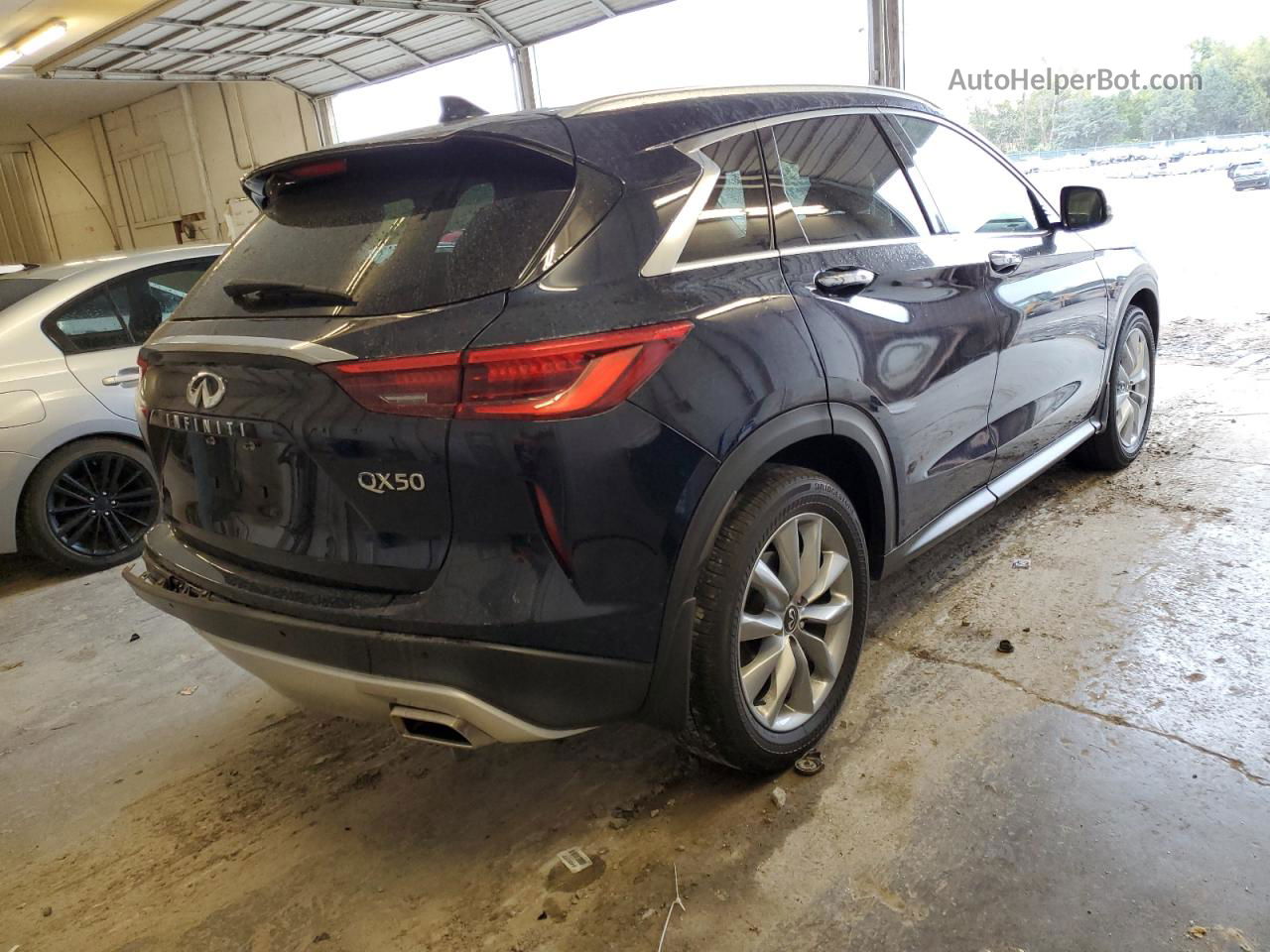 2021 Infiniti Qx50 Luxe Синий vin: 3PCAJ5BB4MF115415