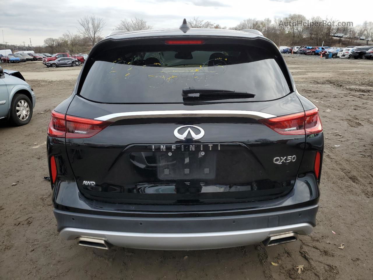 2021 Infiniti Qx50 Luxe Black vin: 3PCAJ5BB4MF116712