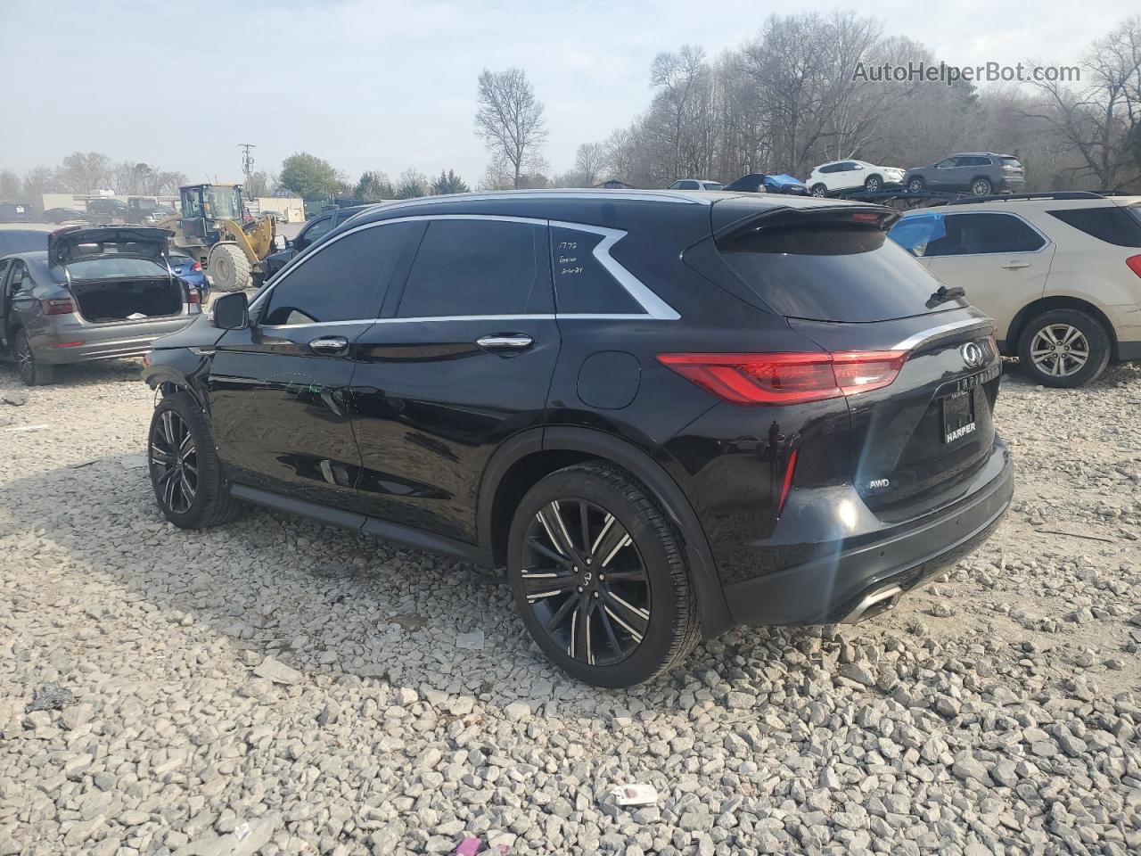 2021 Infiniti Qx50 Luxe Черный vin: 3PCAJ5BB4MF120985