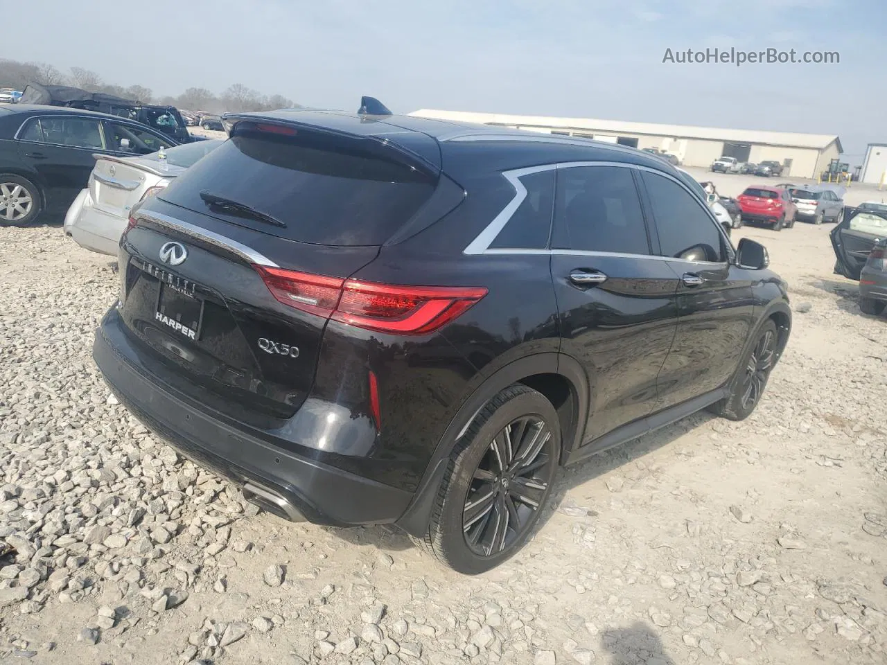 2021 Infiniti Qx50 Luxe Черный vin: 3PCAJ5BB4MF120985