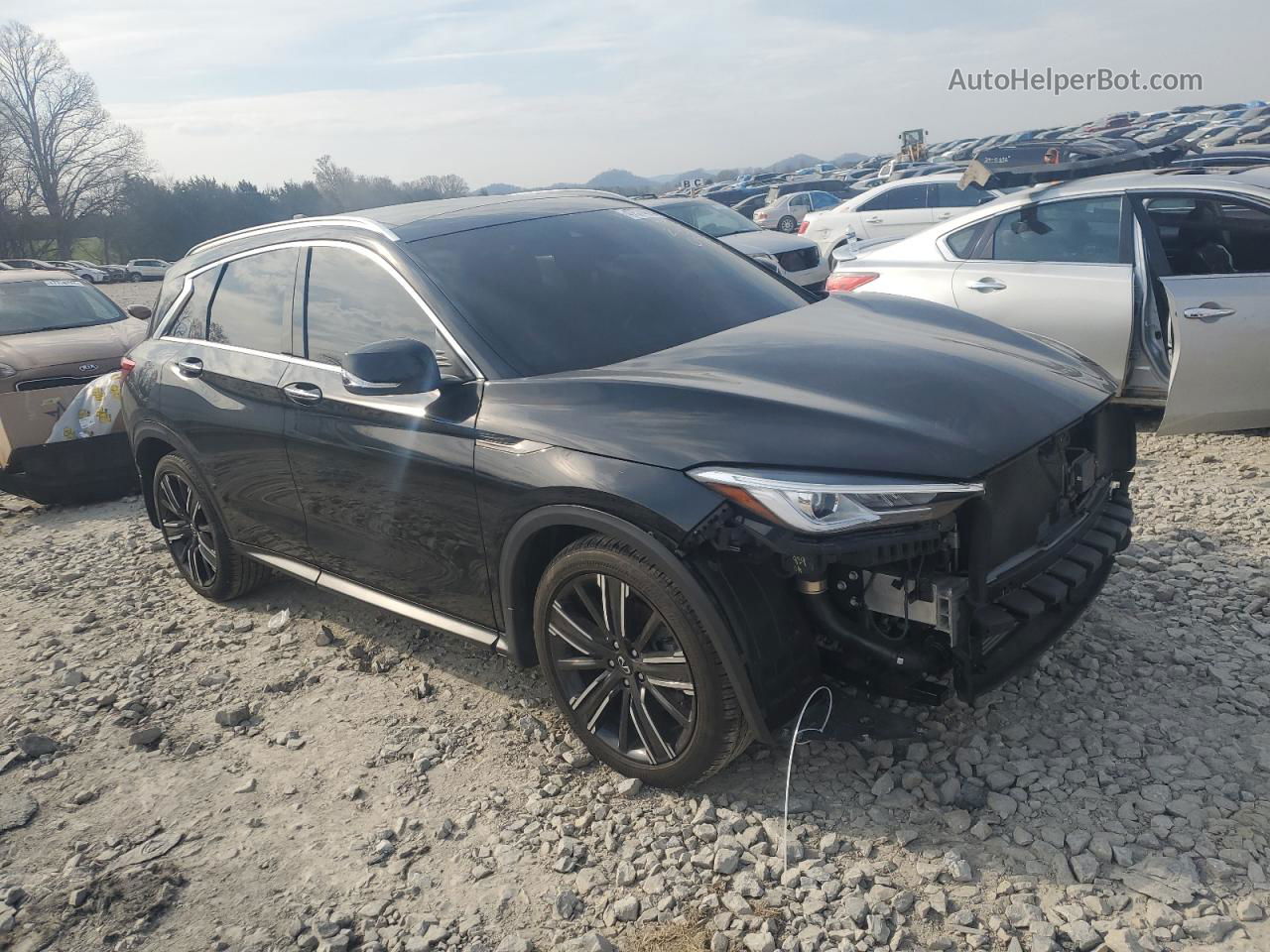 2021 Infiniti Qx50 Luxe Черный vin: 3PCAJ5BB4MF120985