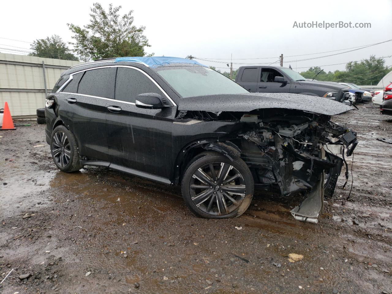 2021 Infiniti Qx50 Luxe Black vin: 3PCAJ5BB4MF124471