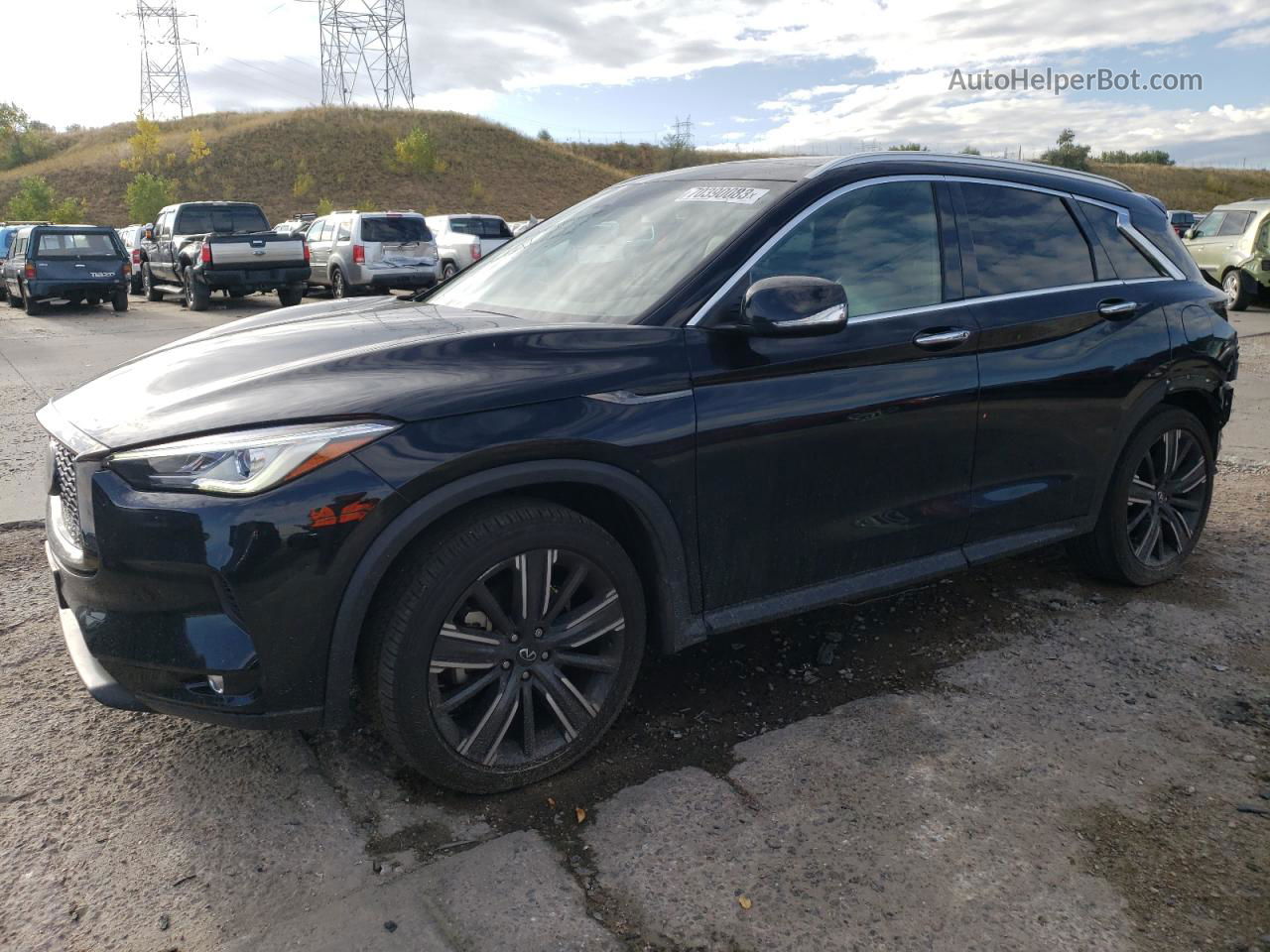 2021 Infiniti Qx50 Luxe Black vin: 3PCAJ5BB5MF106187