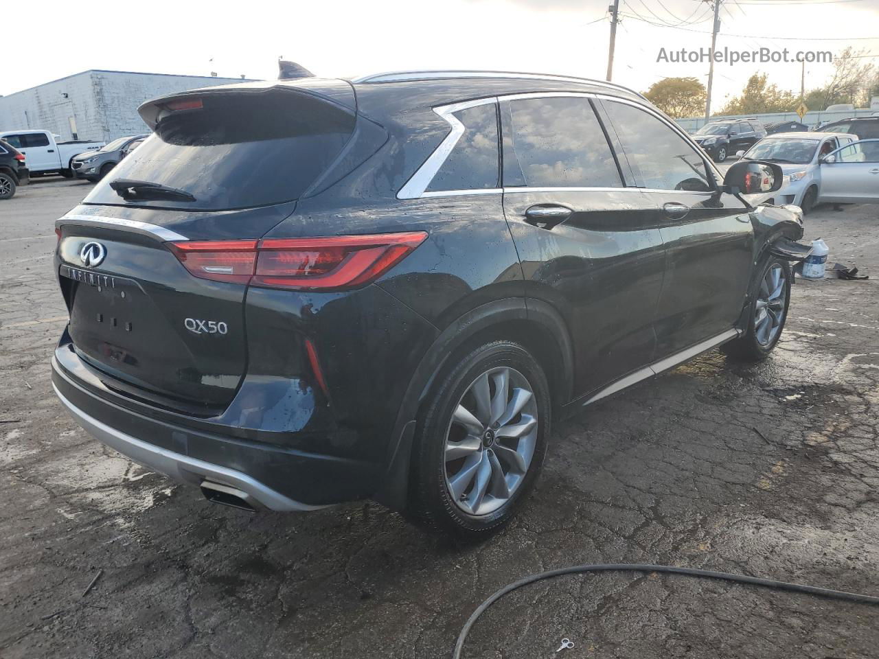 2021 Infiniti Qx50 Luxe Black vin: 3PCAJ5BB6MF110877