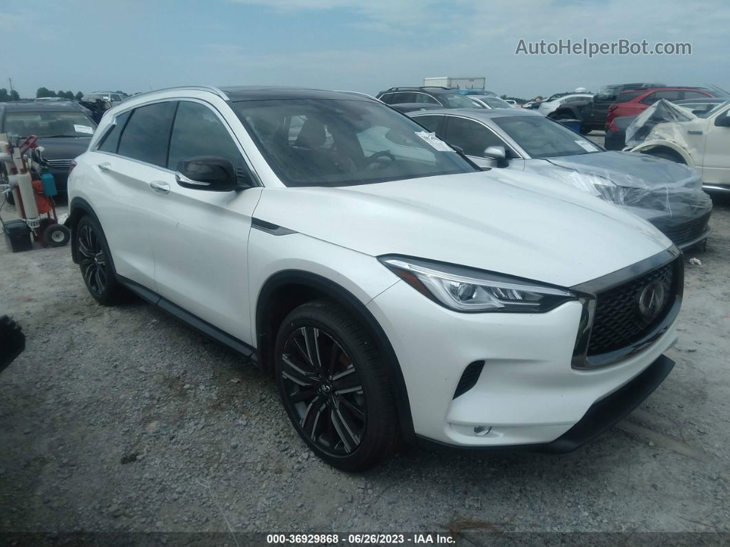 2021 Infiniti Qx50 Luxe White vin: 3PCAJ5BB6MF115349