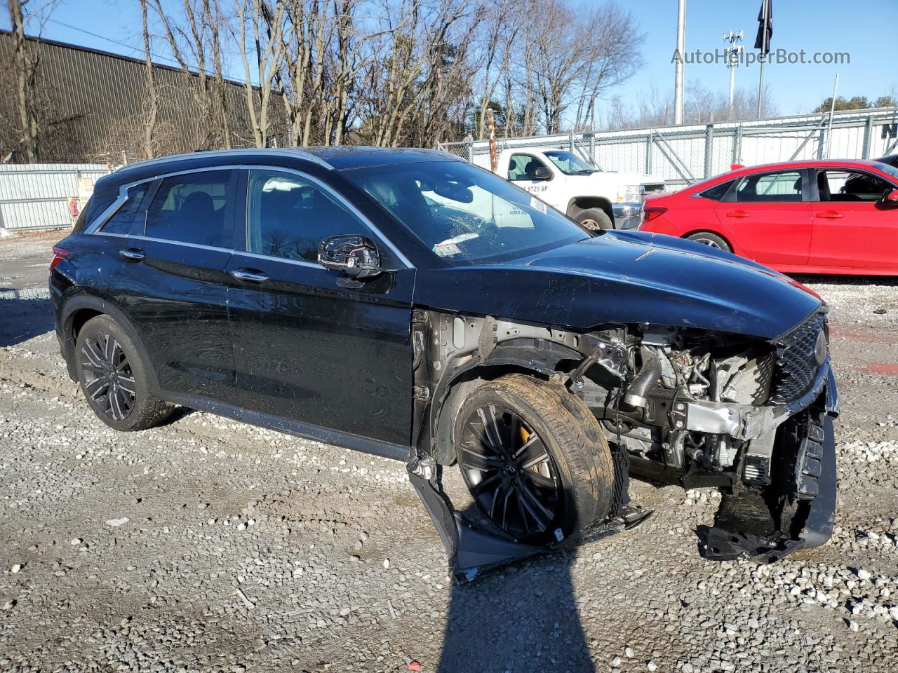 2021 Infiniti Qx50 Luxe Black vin: 3PCAJ5BB6MF115903