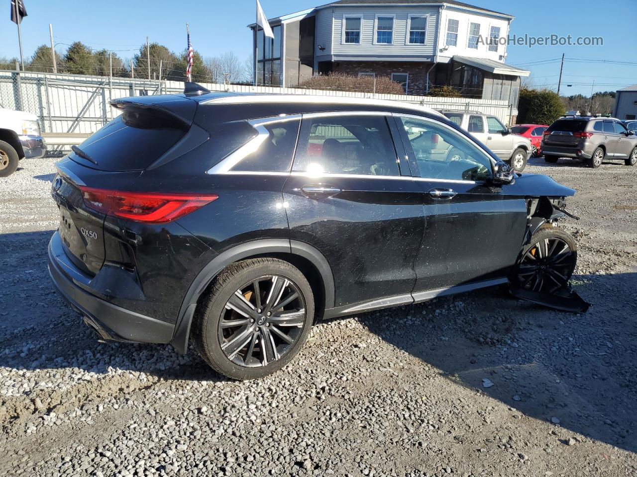 2021 Infiniti Qx50 Luxe Black vin: 3PCAJ5BB6MF115903