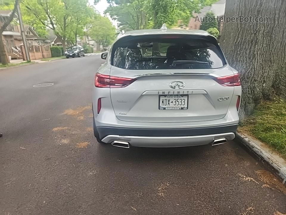 2021 Infiniti Qx50 Luxe Silver vin: 3PCAJ5BB7MF108734