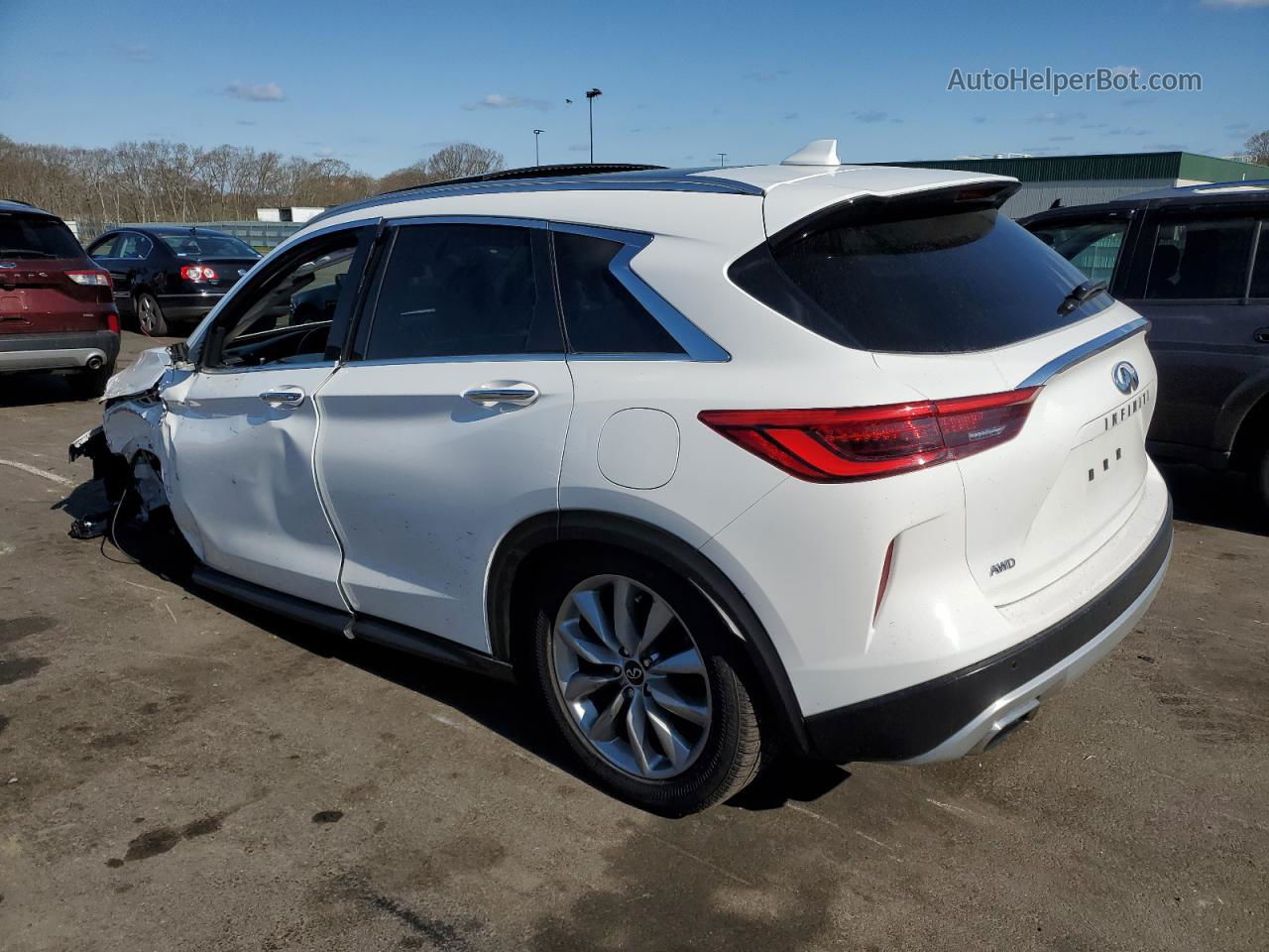 2021 Infiniti Qx50 Luxe Белый vin: 3PCAJ5BB7MF116414